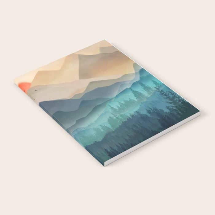 Wilderness Becomes Alive At Night Notebook