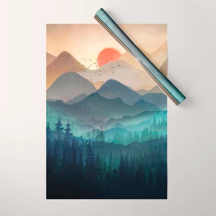 Wilderness Becomes Alive At Night Wrapping Paper