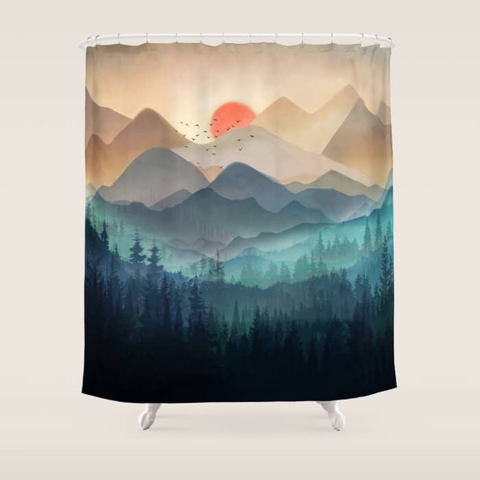 Wilderness Becomes Alive At Night Shower Curtain