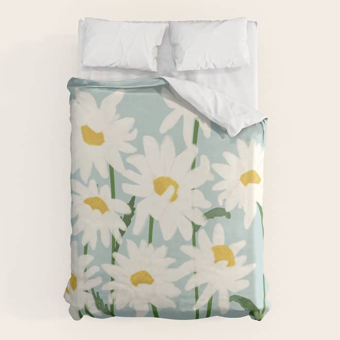 Flower Market - Oxeye Daisies Duvet Cover
