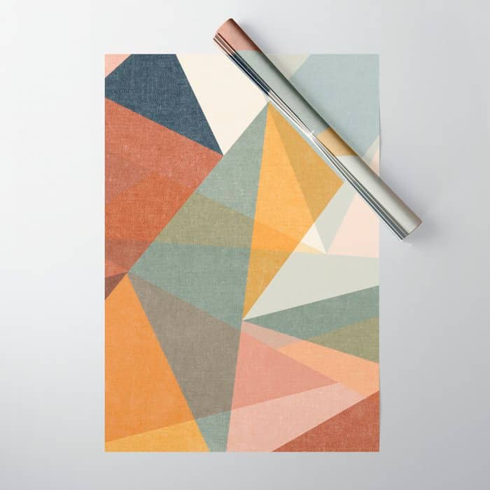 Modern Triangle Mosaic - Multi Wrapping Paper