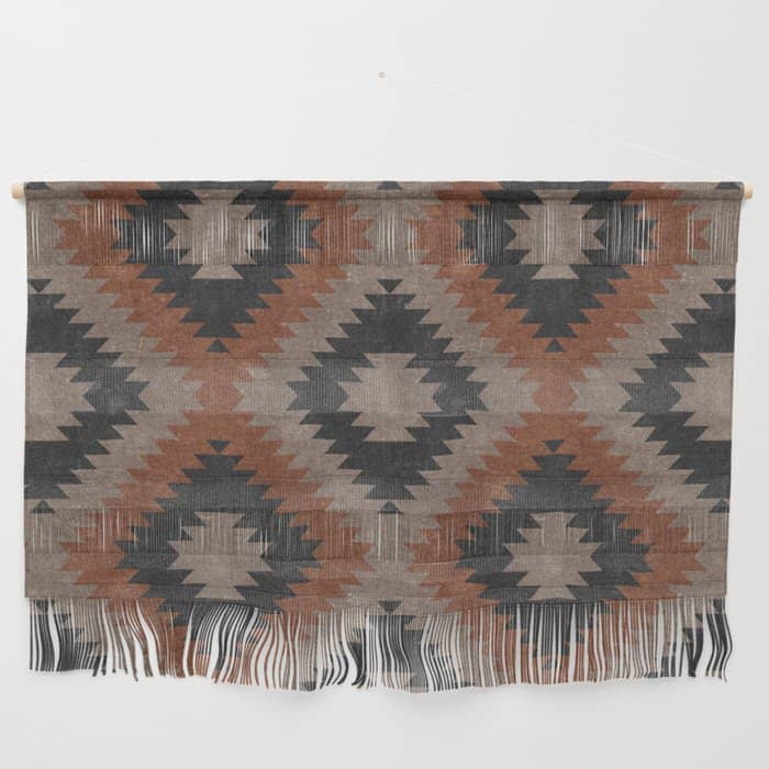 Aztec Neutrals - Inkwell & Taupe Wall Hanging