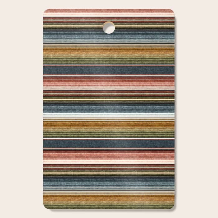 Serape Southwest Stripe - Earth Tones Cutting Board