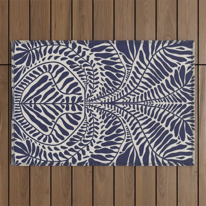 One Hundred-Leaved Plant #11 Outdoor Rug