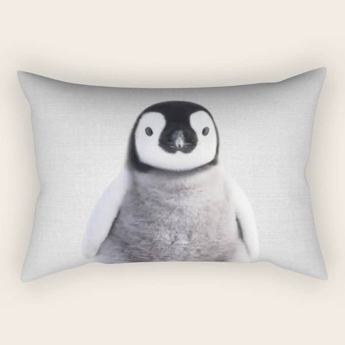 Baby Penguin - Colorful Rectangular Pillow