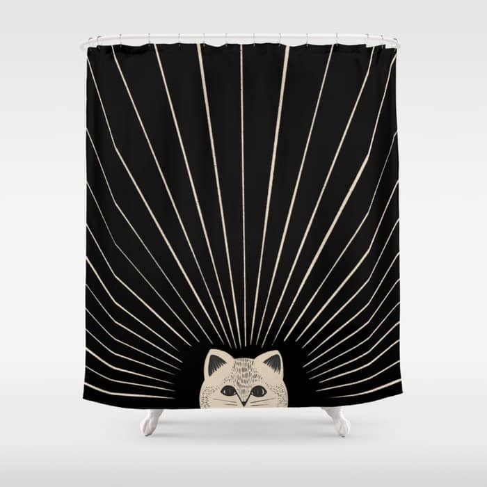 Good Morning Son - Kitty 2 Shower Curtain