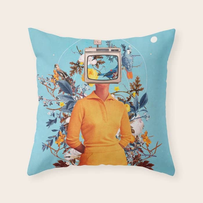 Don'T Feed The Monitors With Your Dreams Throw Pillow