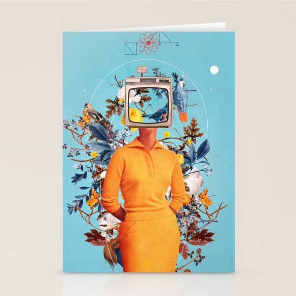 Don'T Feed The Monitors With Your Dreams Stationery Card
