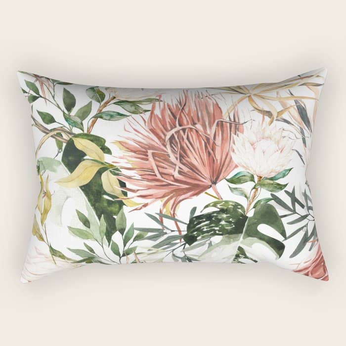 Bohem Tropical Bloom 003 Rectangular Pillow