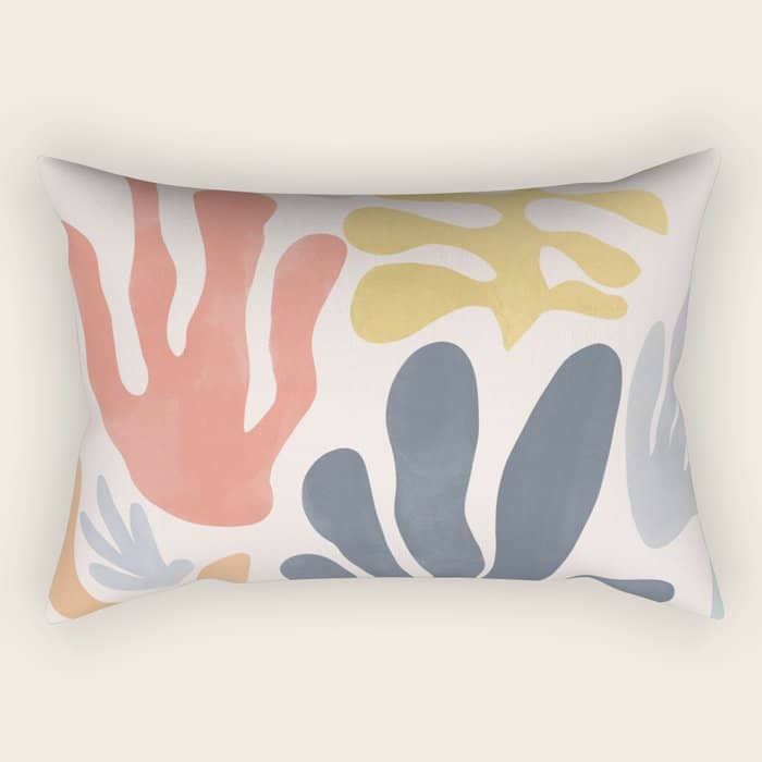 Matisse Cutouts Homage - Abstract Painting Rectangular Pillow