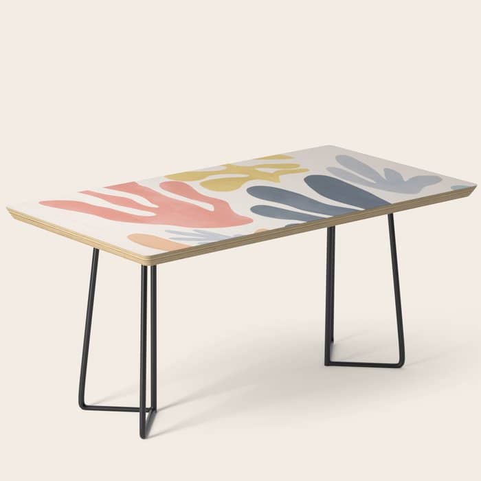 Matisse Cutouts Homage - Abstract Painting Coffee Table