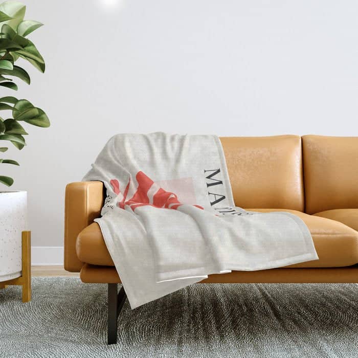 Jazz Leaf: Matisse Edition | Mid Century Series Throw Blanket