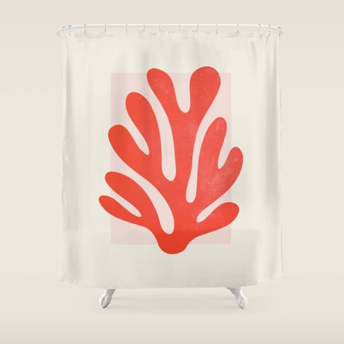Jazz Leaf: Matisse Edition | Mid Century Series Shower Curtain