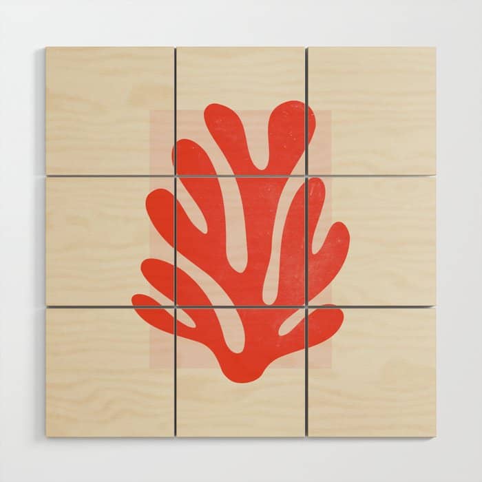 Jazz Leaf: Matisse Edition | Mid Century Series Wood Wall Art