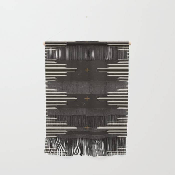Southwestern Minimalist Black & White Wall Hanging