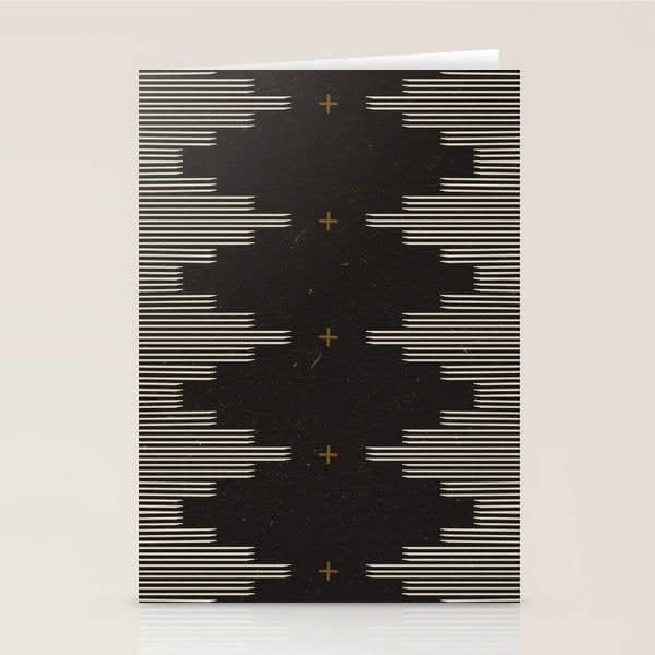 Southwestern Minimalist Black & White Stationery Card