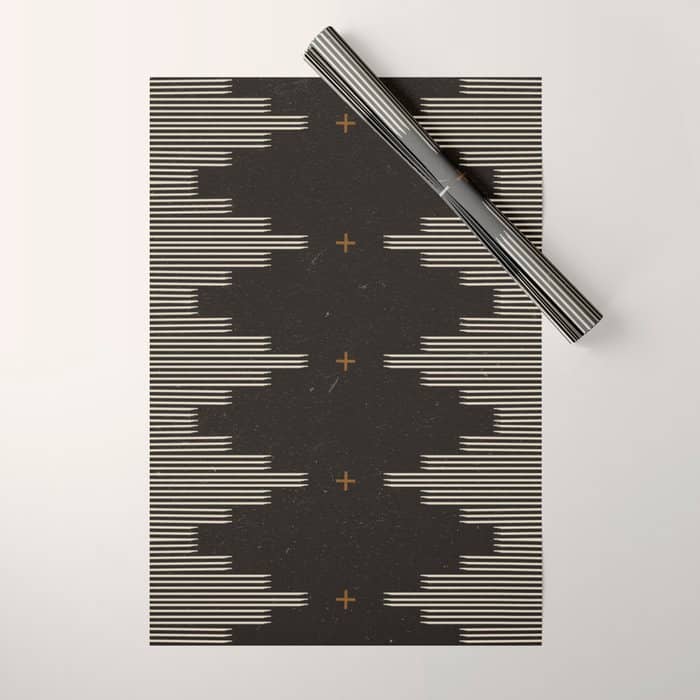 Southwestern Minimalist Black & White Wrapping Paper