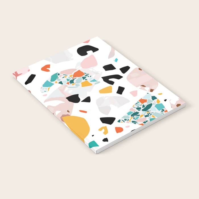 Mixed Mess I. / Collage, Terrazzo, Colorful Notebook