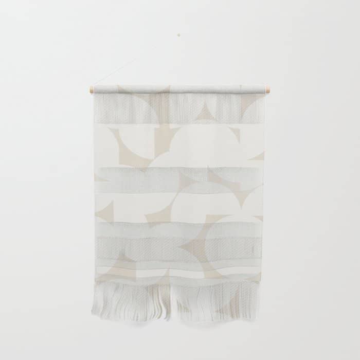 Contemporary Abstract Shapes - Neutral Off White Wall Hanging