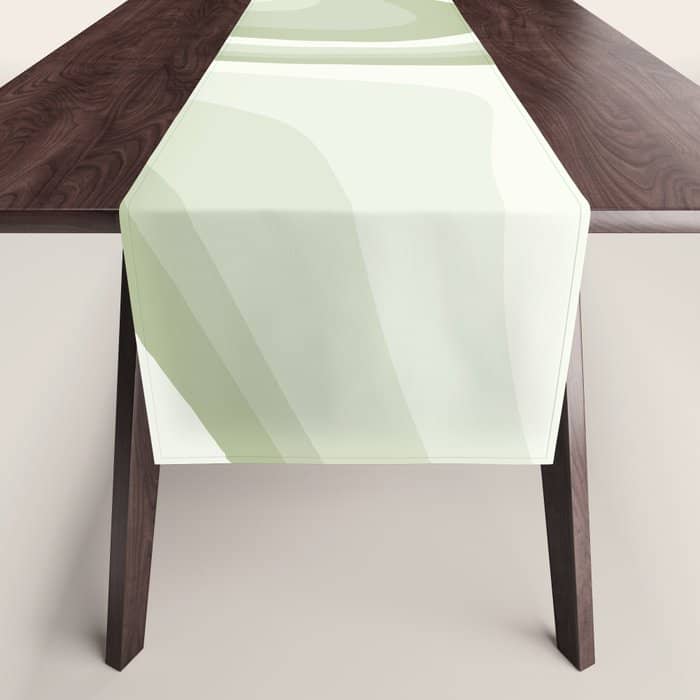 Abstract Wavy Stripes Lxxviii Table Runner