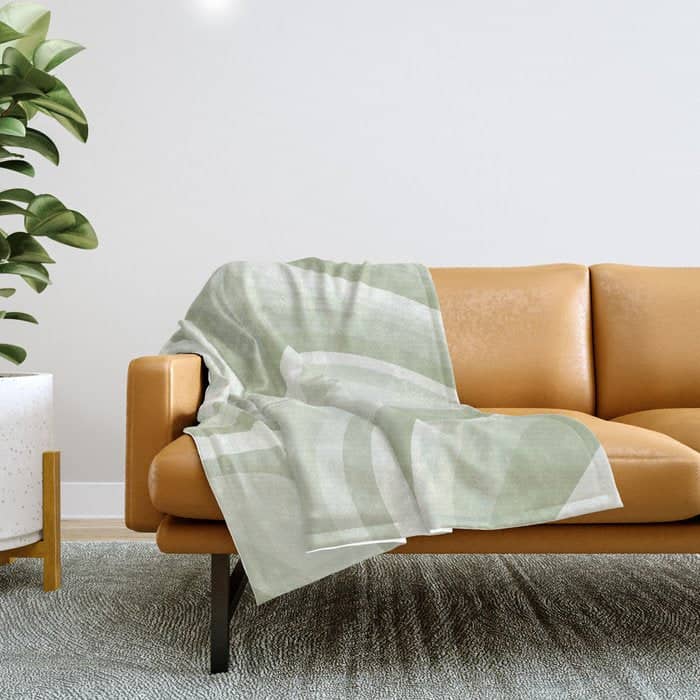 Abstract Wavy Stripes Lxxviii Throw Blanket