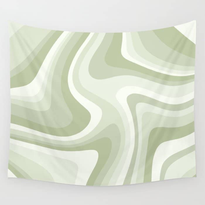 Abstract Wavy Stripes Lxxviii Wall Tapestry
