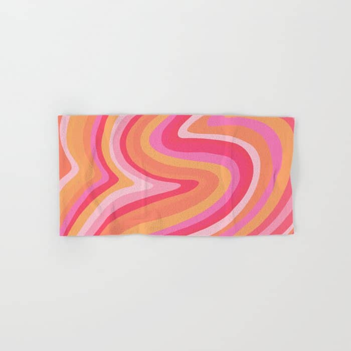Sunshine Melt - Pink & Peach Palette Bath Towel