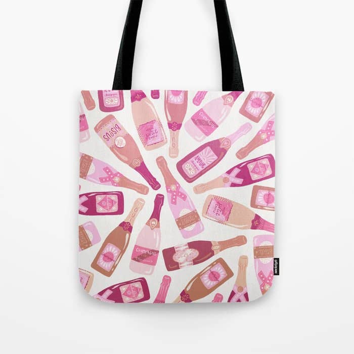 French Champagne Collection - Pink Tote Bag