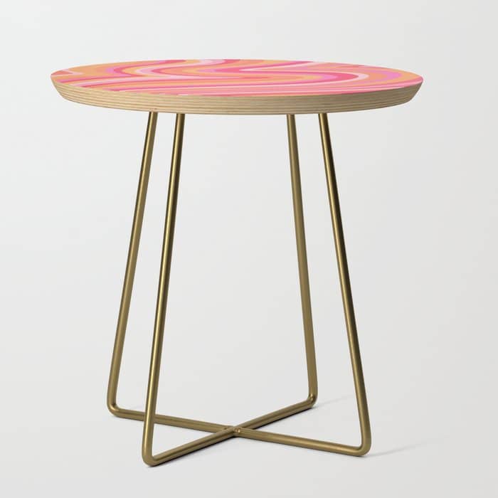 Sunshine Melt - Pink & Peach Palette Side Table
