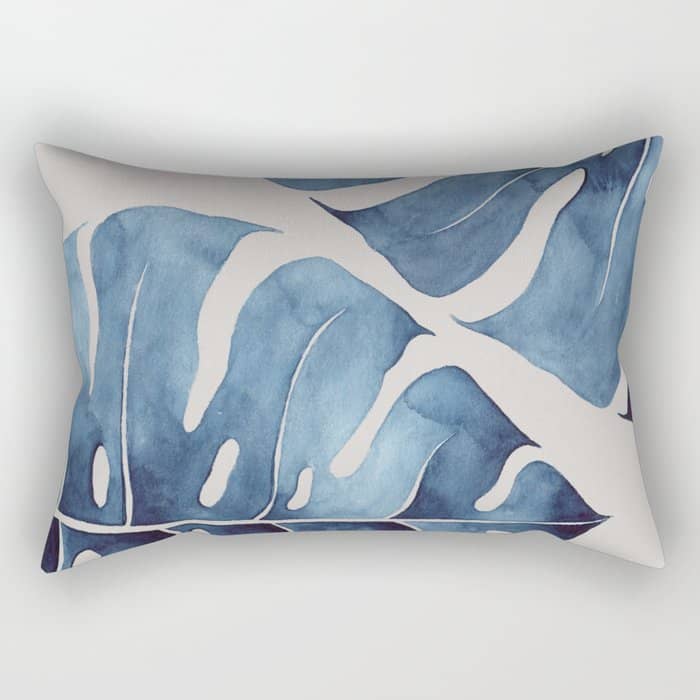 Blue Botanicals No. 2 Rectangular Pillow