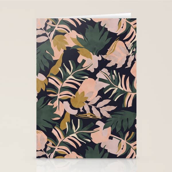 Abstract Nature Tropical 34 Stationery Card