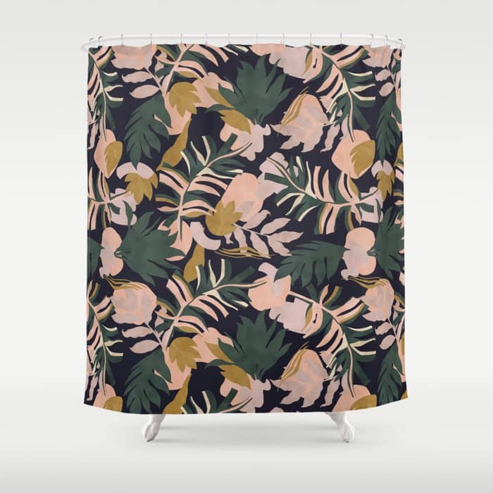Abstract Nature Tropical 34 Shower Curtain
