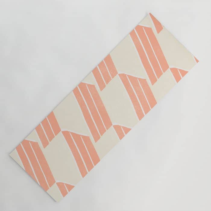 Minimalist Series: Pink Hex Tiles Yoga Mat