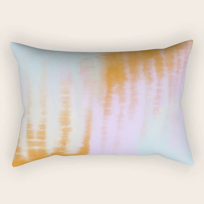 Pastel Colors Tie Dye 71 Rectangular Pillow