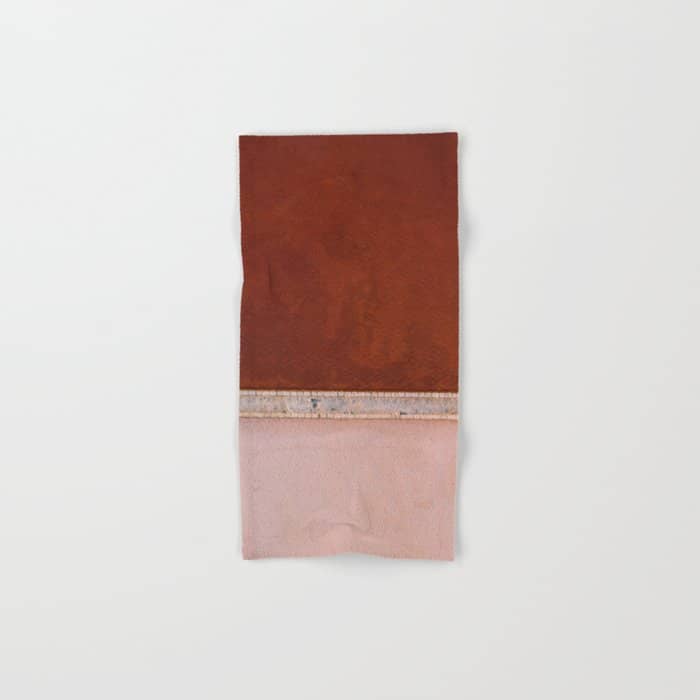 Pink And Red Salt Lake In Italy Bath Towel