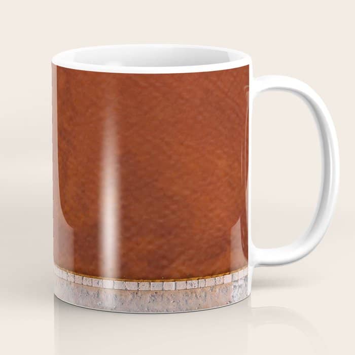 Pink And Red Salt Lake In Italy Coffee Mug