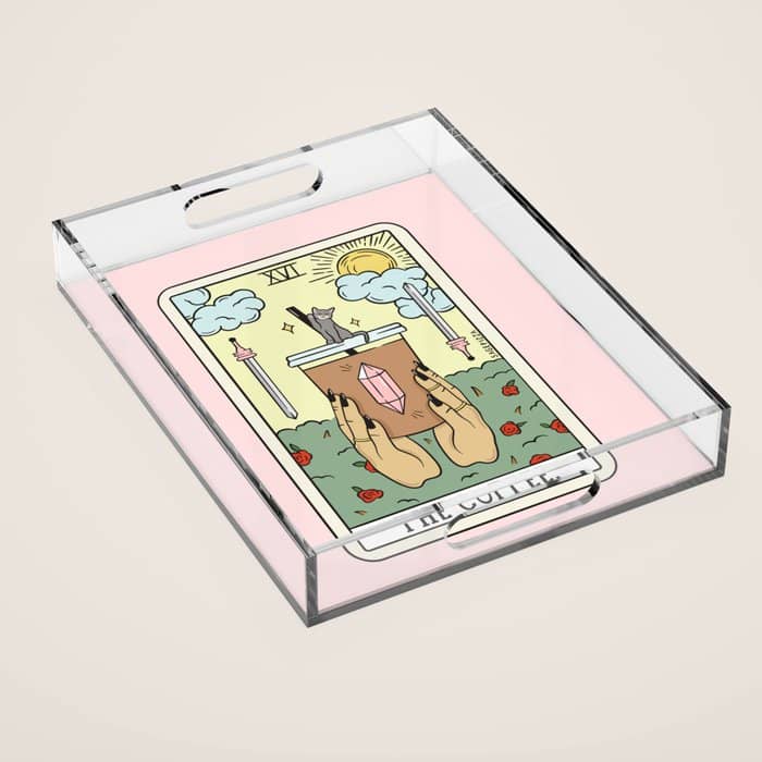 Coffee Reading Updated (Light) Acrylic Tray
