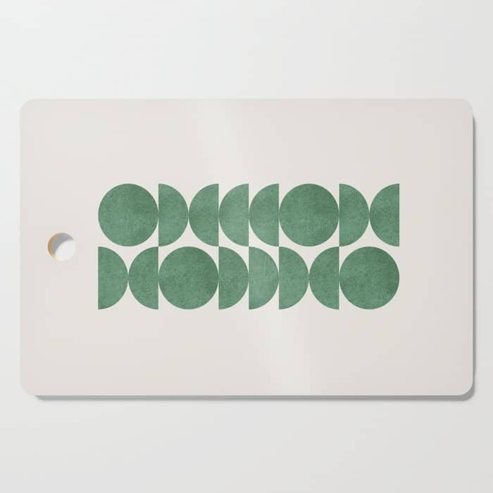 Green Retro Scandinavian - Mid Century Modern Cutting Board
