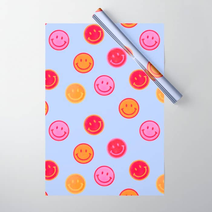 Smiling Faces Pattern No2 Wrapping Paper