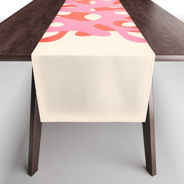 Sea Leaf: Matisse Collage Peach Edition Table Runner