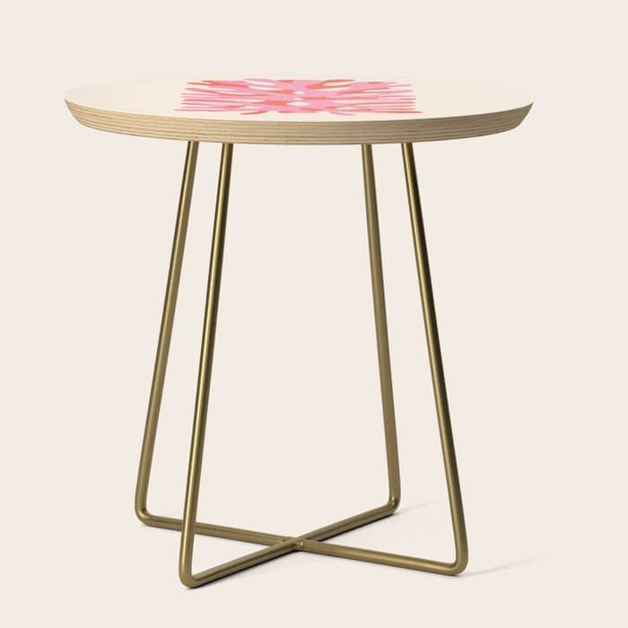 Sea Leaf: Matisse Collage Peach Edition Side Table