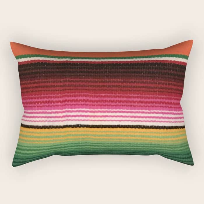 Beautiful Mexican Serape Rectangular Pillow