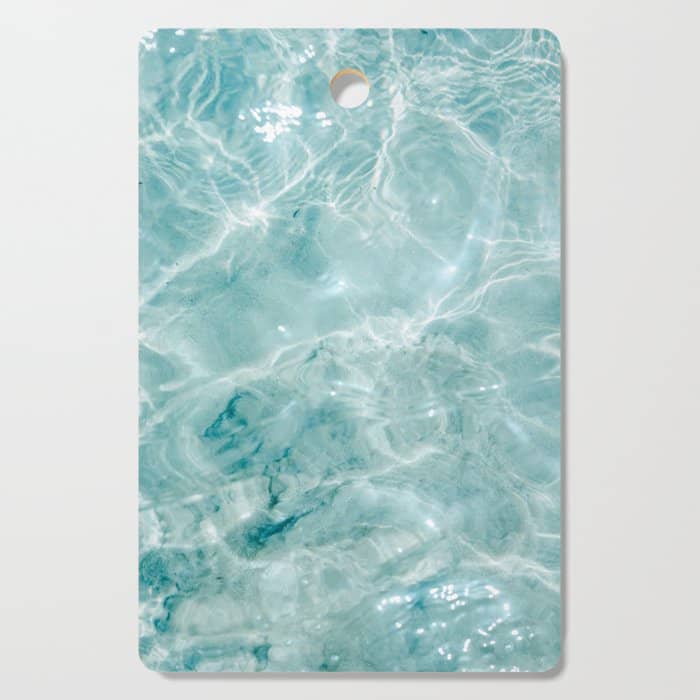 Clear Blue Water | Colorful Ocean Photography Print | Turquoise Sea Cutting Board