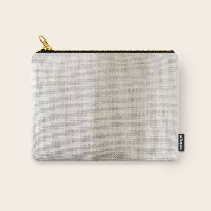 Beige Ombre Minimalist Abstract Painting Carry All Pouch