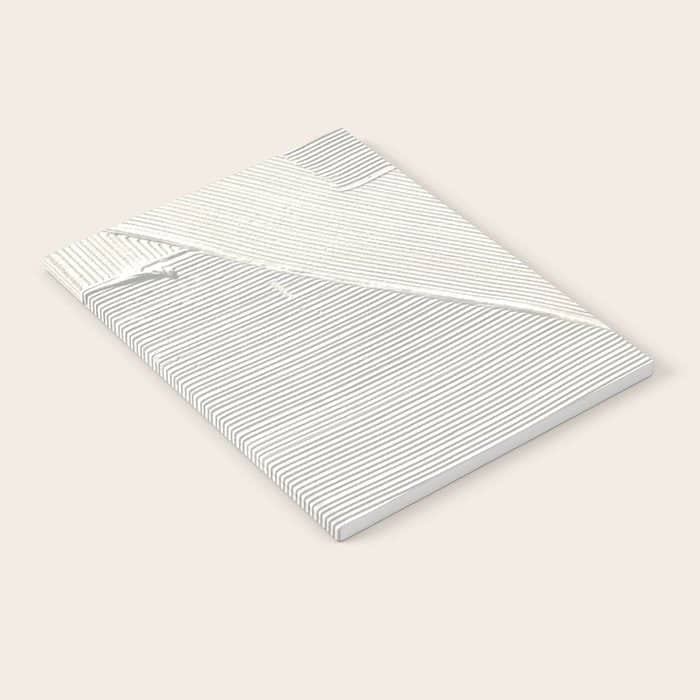 Relief [2]: An Abstract, Textured Piece In White By Alyssa Hamilton Art Notebook