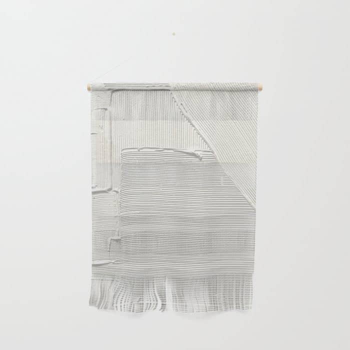 Relief [2]: An Abstract, Textured Piece In White By Alyssa Hamilton Art Wall Hanging