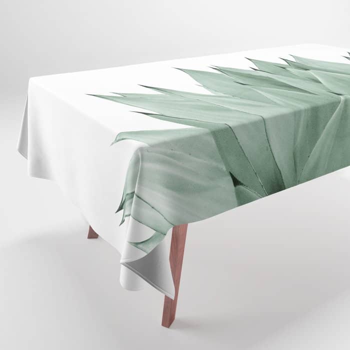 Agave Green Summer Vibes #1 #Tropical #Decor #Art #Homestorie Tablecloth