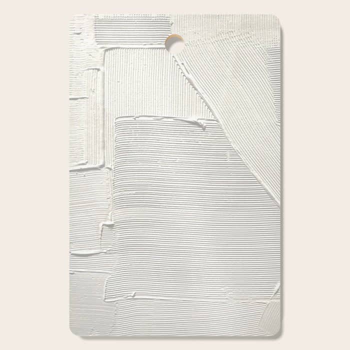 Relief [2]: An Abstract, Textured Piece In White By Alyssa Hamilton Art Cutting Board
