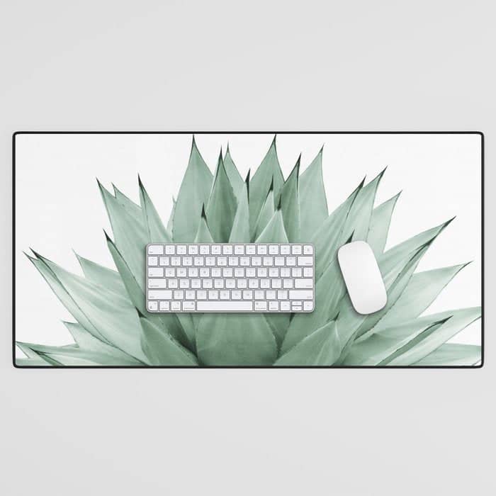 Agave Green Summer Vibes #1 #Tropical #Decor #Art #Homestorie Desk Mat