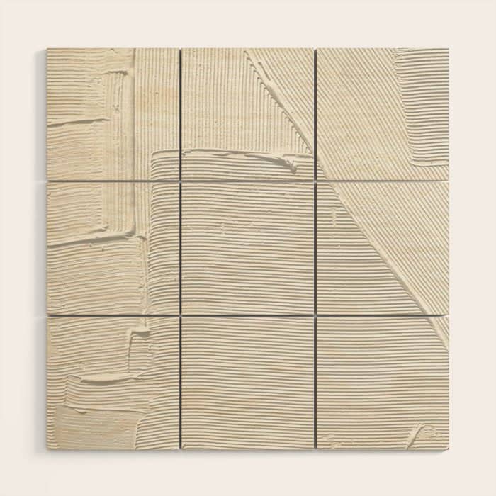 Relief [2]: An Abstract, Textured Piece In White By Alyssa Hamilton Art Wood Wall Art